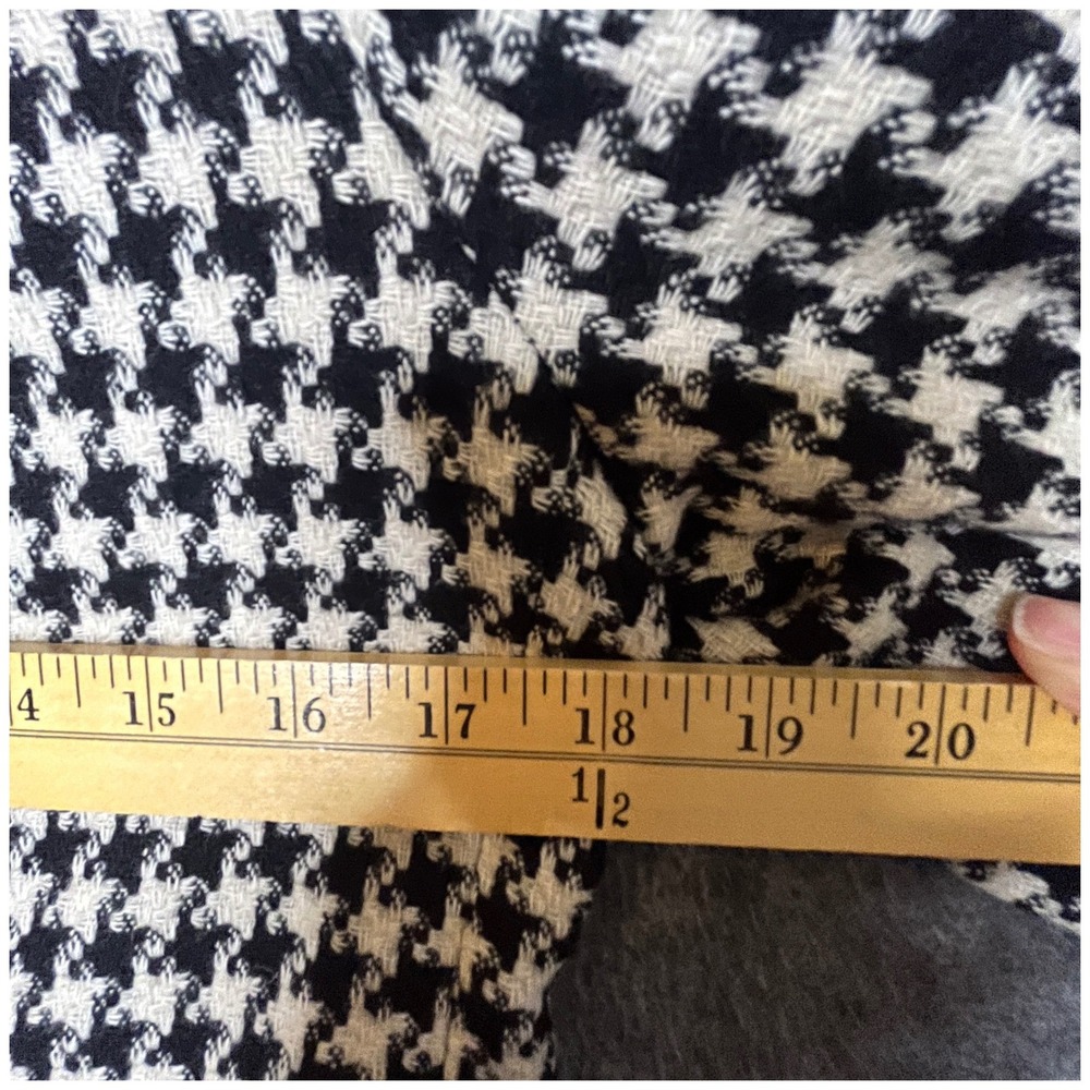 Petite Sophisticate Houndstooth Blazer Jacket Sz 8‎ Italy Classic Tweed Timeless - Picture 4 of 10